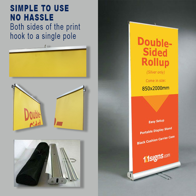Double-Sided Roll Up Stand (Structure Only) 121signs