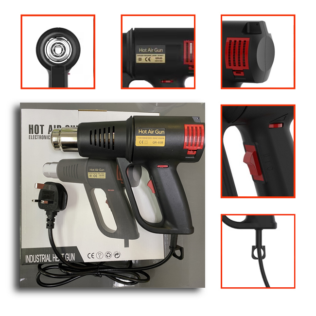 QR 212B Qili New Style Hot Air Gun 2000W Heat Gun 110V/120V Hot Gun For  Shrink W